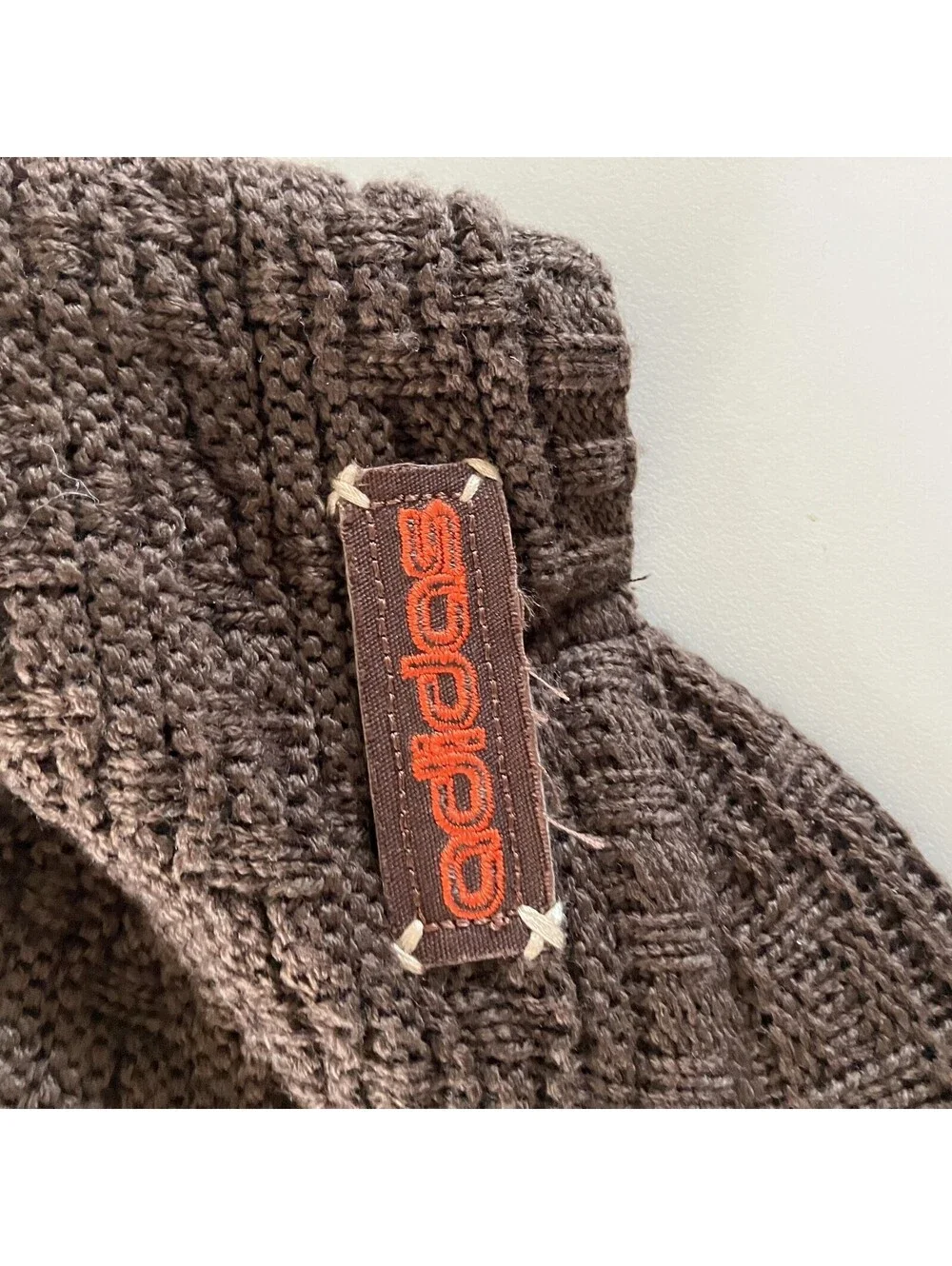 Adidas Vintage 90s Y2K Knit Beanie Hat Brim Bill Skater Cadet Cap Climatawarm